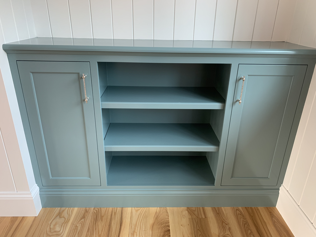 Blue green cabinet